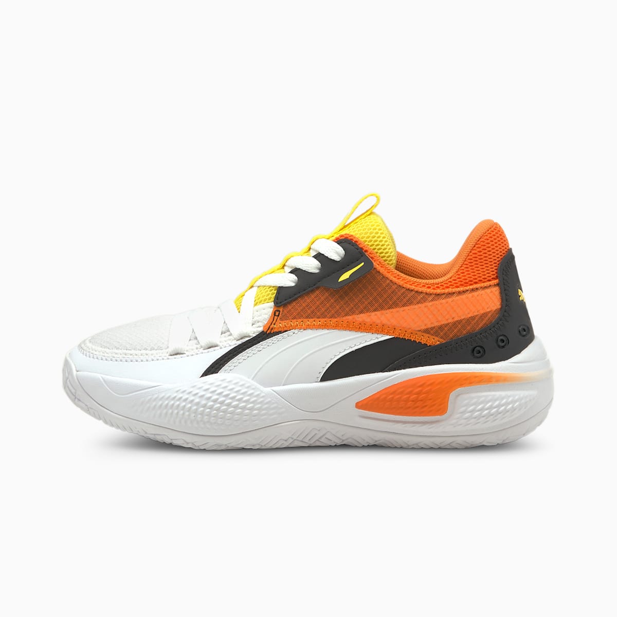 Chlapecké Basketbalové Boty Puma Court Rider Court Crush JR Bílé | PU9306-A20