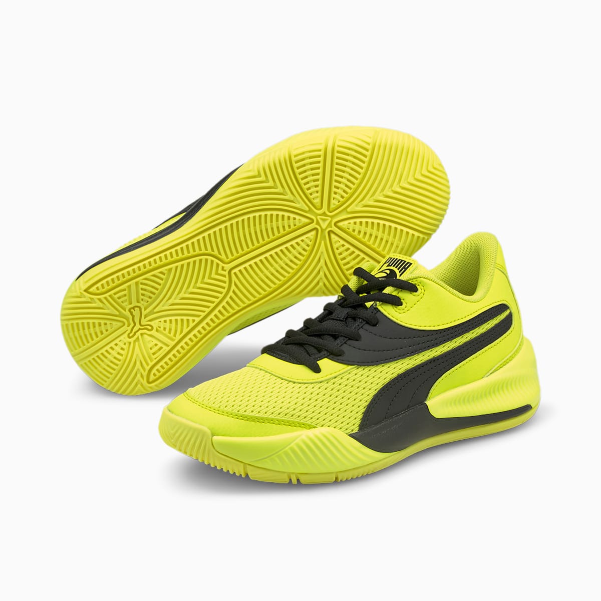 Chlapecké Basketbalové Boty Puma Triple Basketball JR Žluté/Černé | PU7958-P95