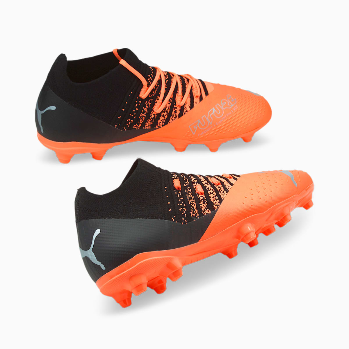 Chlapecké Kopačky Puma FUTURE Z 3.3 FG/AG JR Stříbrné/Černé | PU2569-L41