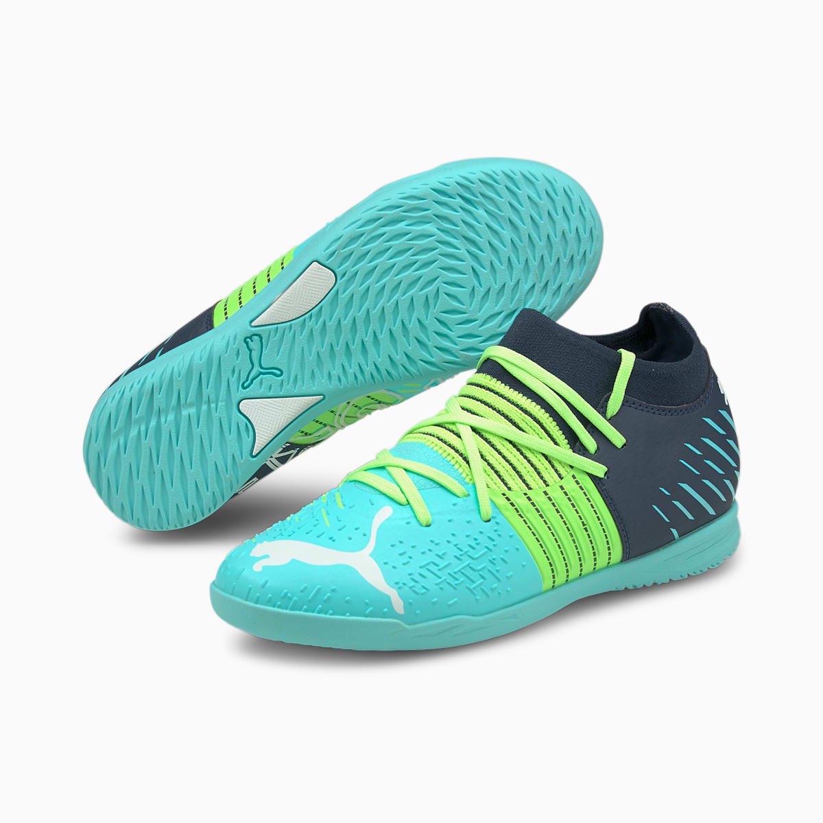 Chlapecké Kopačky Puma Future Z 3.2 IT JR Zelene/Světle Tyrkysové | PU2510-H01