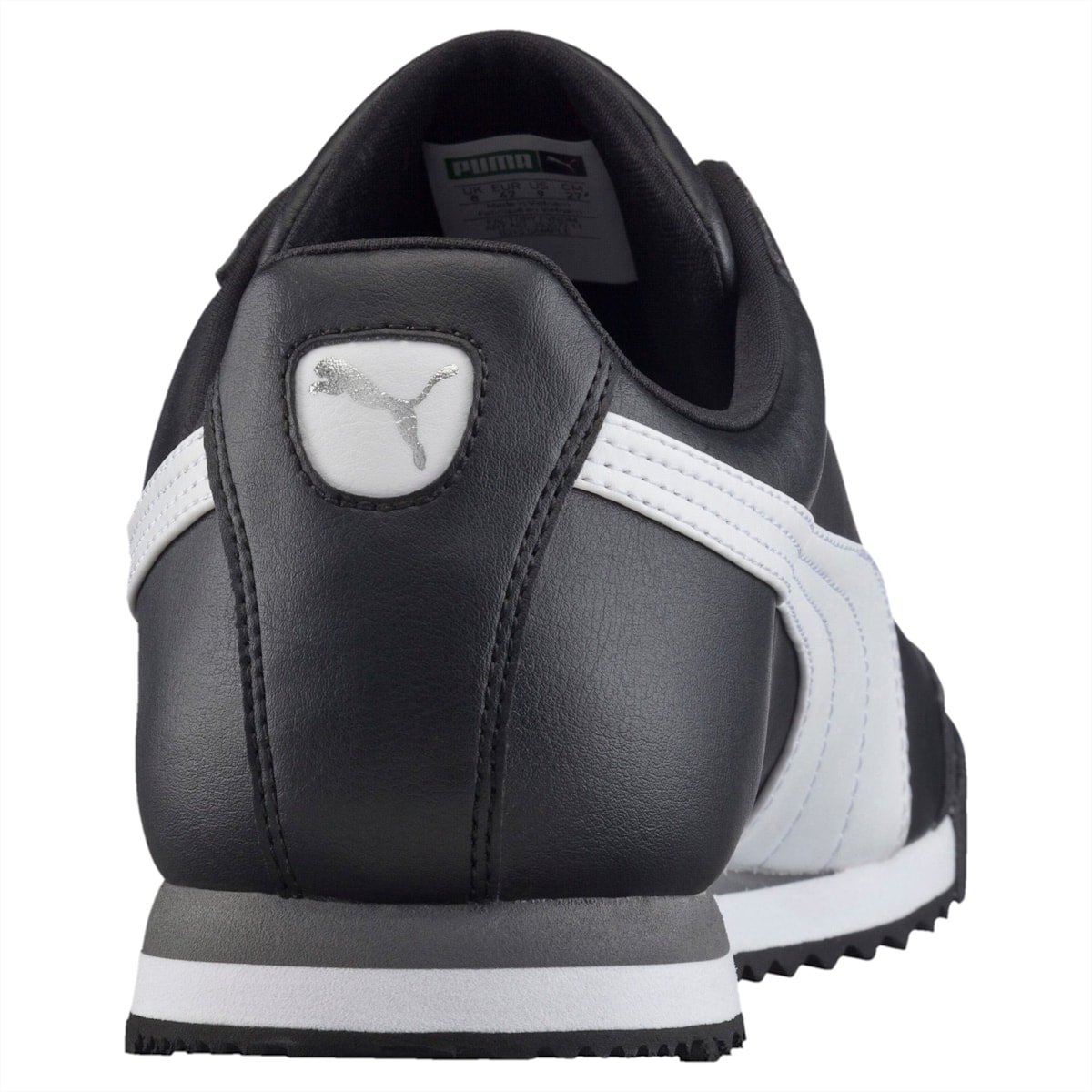 Chlapecké Moto Boty Puma Roma Basic JR Černé/Bílé/Stříbrné | PU5807-X31