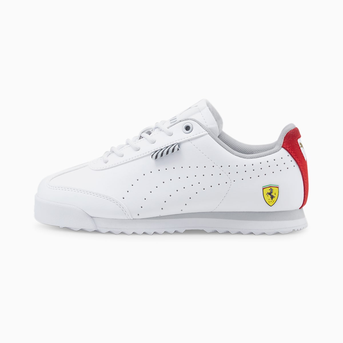 Chlapecké Moto Boty Puma Scuderia Ferrari Roma Via Perf JR Bílé | PU8534-P21