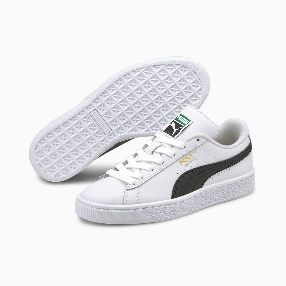 Chlapecké Tenisky Puma Basket Classic XXI JR Bílé/Černé | PU8702-B23