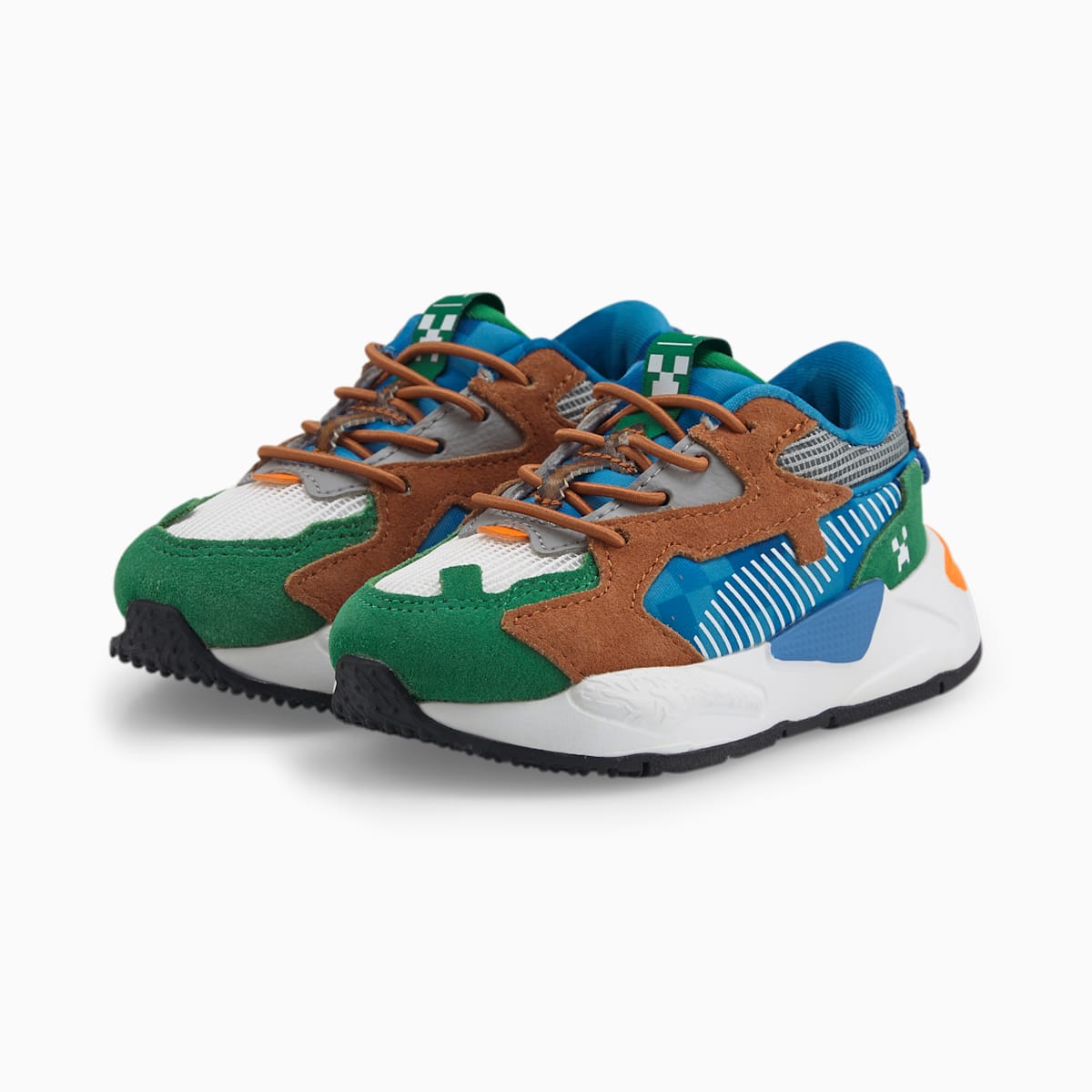 Chlapecké Tenisky Puma PUMA x MINECRAFT RS-Z Toddler Zelene | PU4025-J05