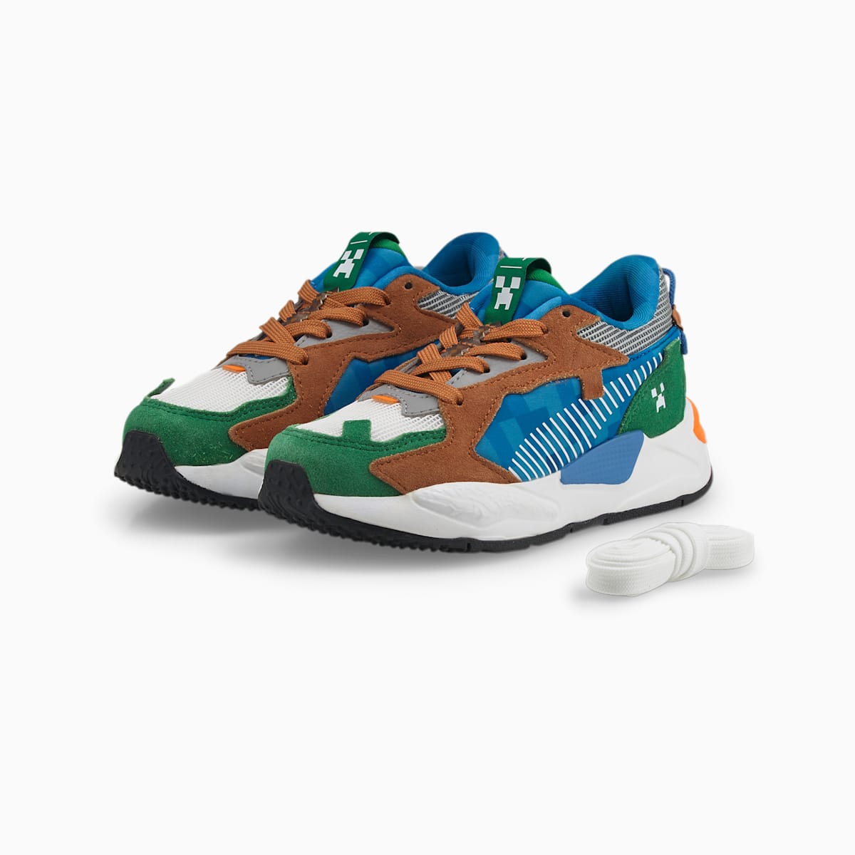 Chlapecké Tenisky Puma PUMA x MINECRAFT RS-Z Zelene | PU5412-F25