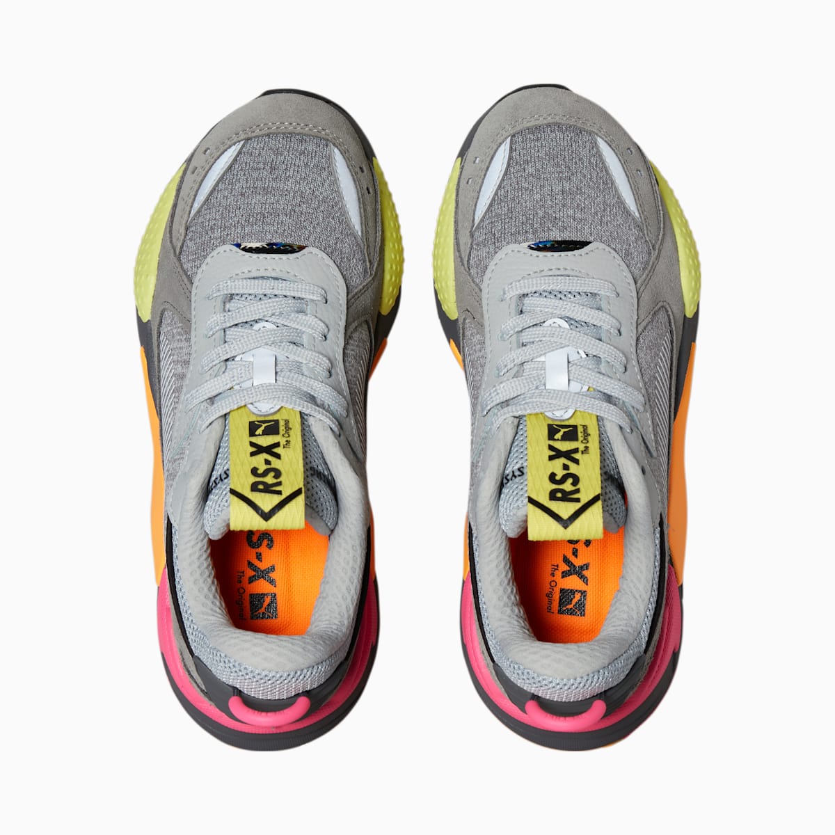 Chlapecké Tenisky Puma RS-X Highlighter JR Šedé/Růžové | PU6923-N69