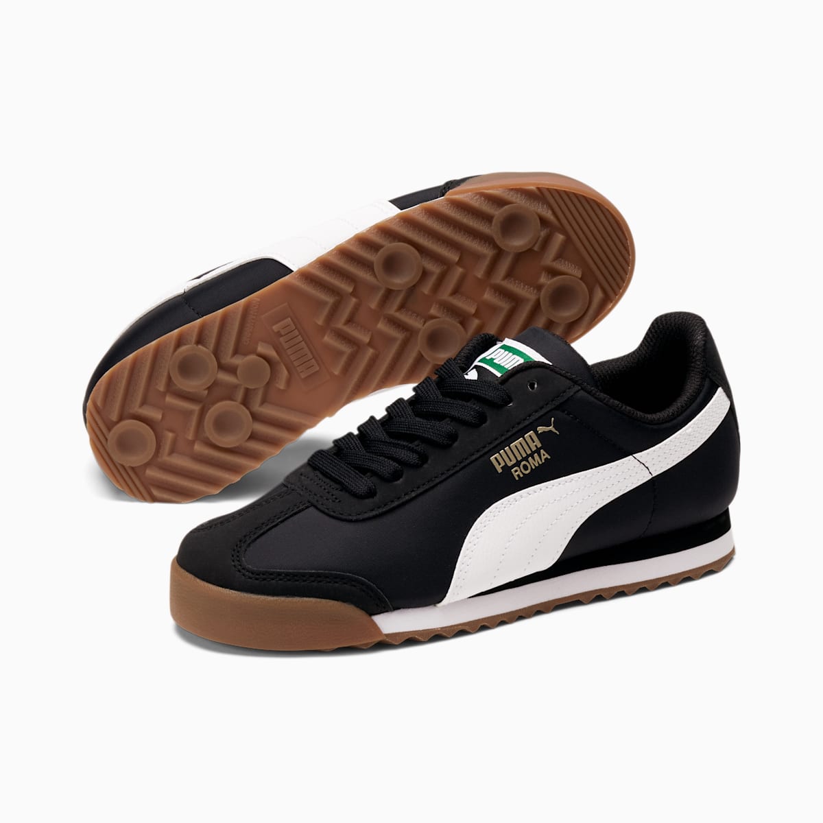 Chlapecké Tenisky Puma Roma Basic Summer JR Černé/Bílé | PU1259-Y73