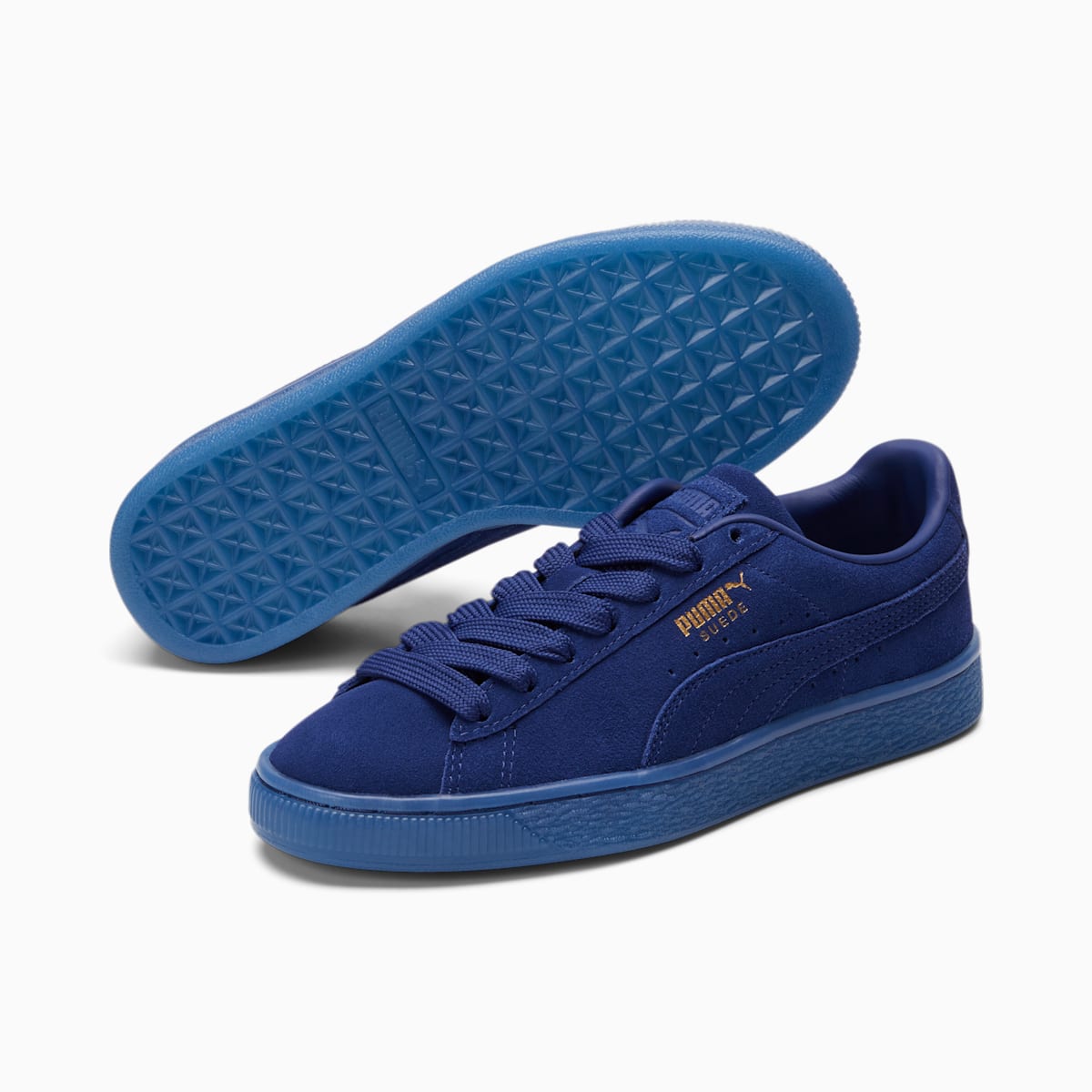 Chlapecké Tenisky Puma Suede Classic Mono Gold JR Blankyt/Zlaté | PU2153-J20