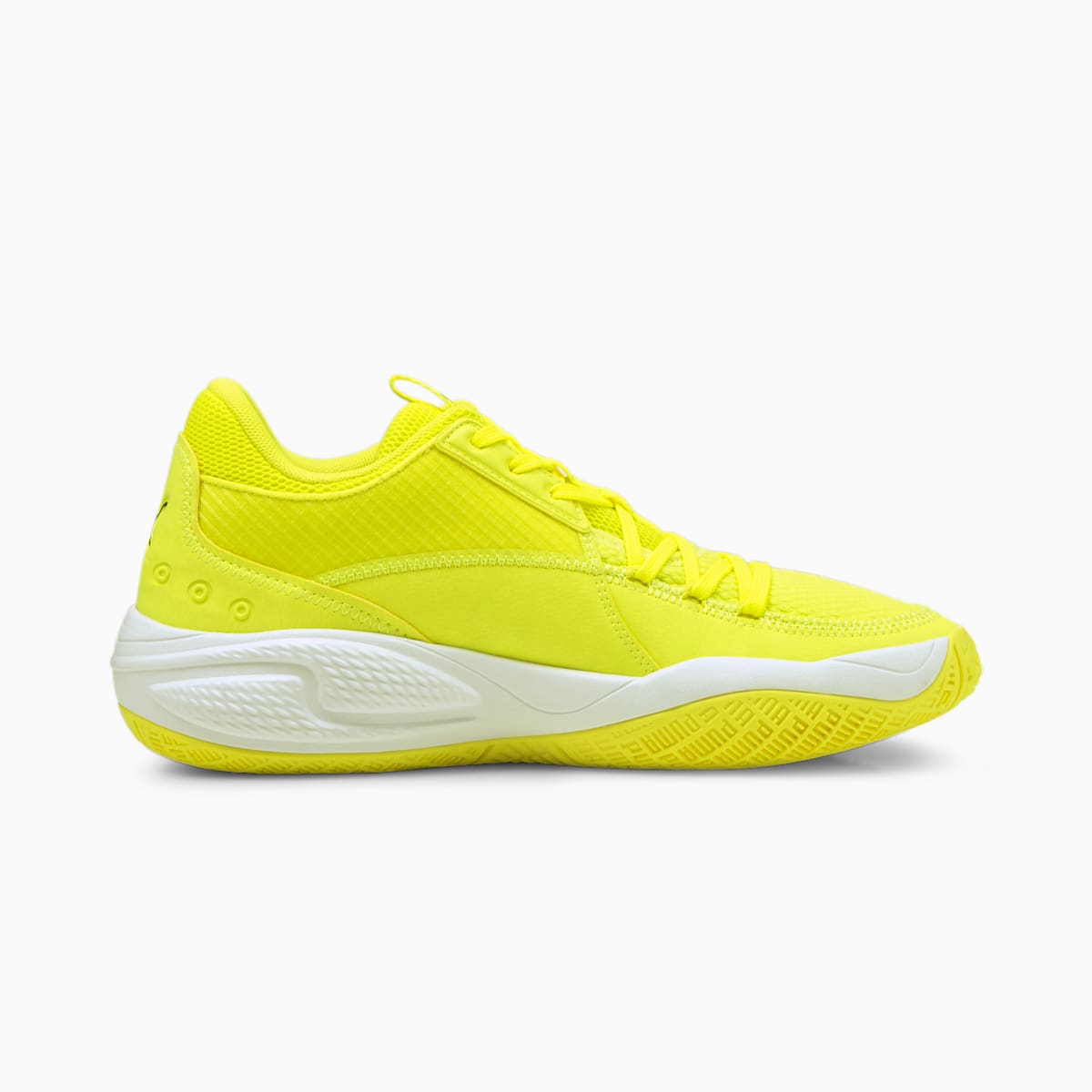 Dámské Basketbalové Boty Puma Court Rider I Žluté/Bílé | PU5679-Z25