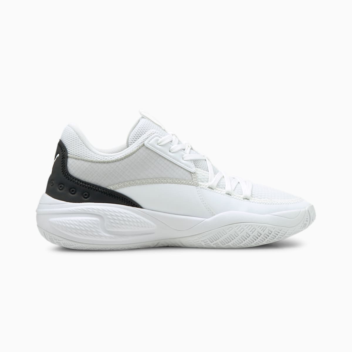 Dámské Basketbalové Boty Puma Court Rider I Bílé/Černé | PU7298-W52