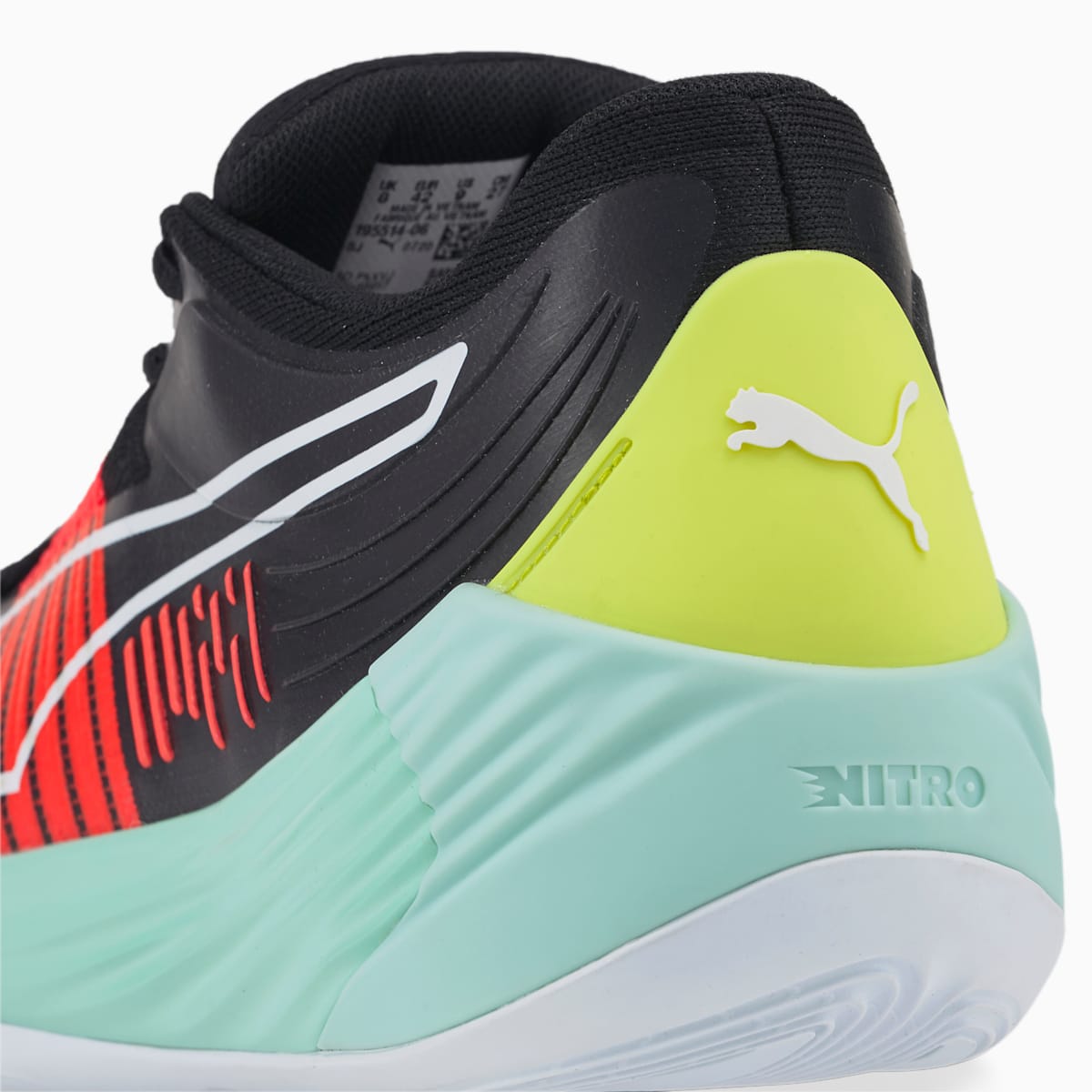 Dámské Basketbalové Boty Puma Fusion Nitro Černé/Blankyt | PU5349-L32