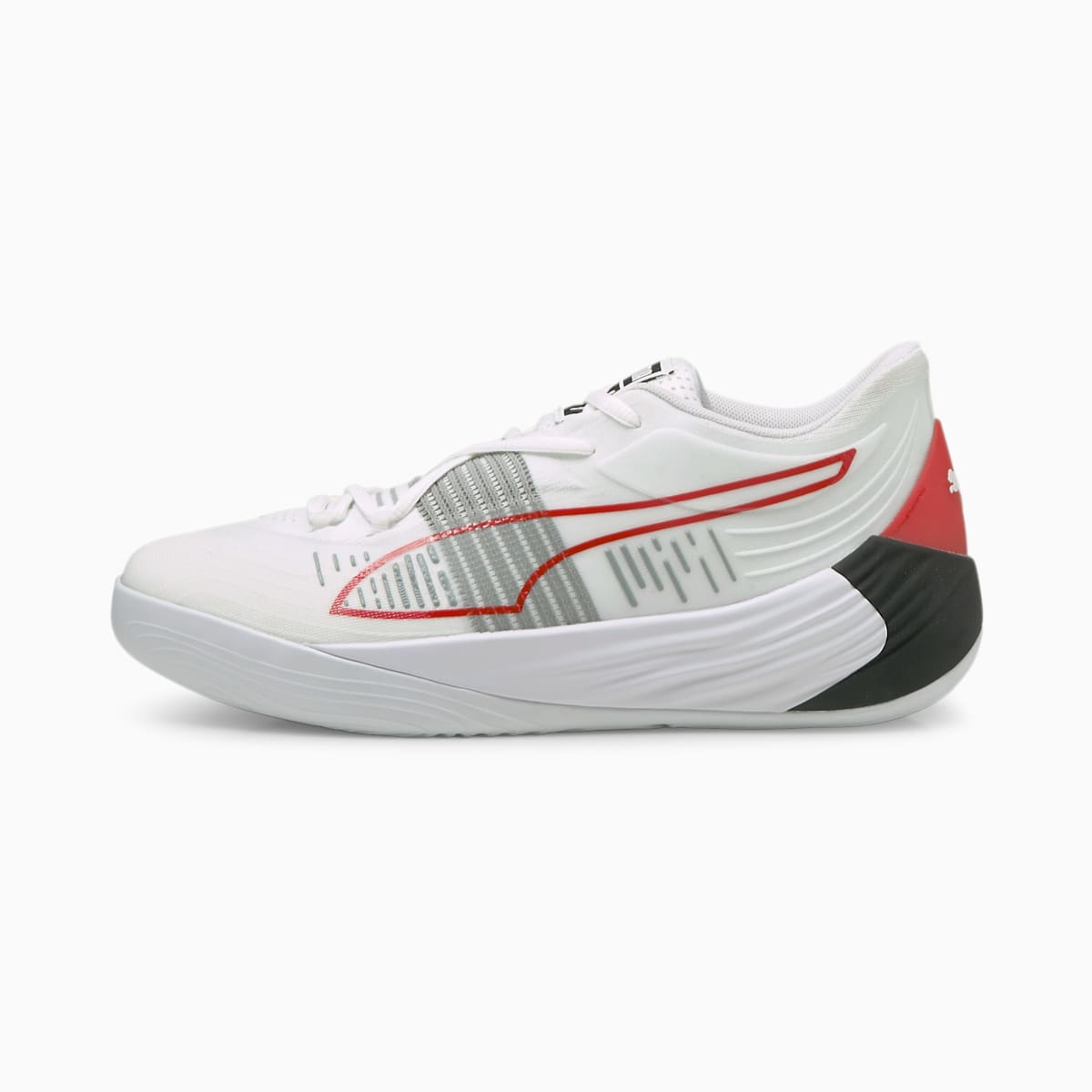 Dámské Basketbalové Boty Puma Fusion Nitro Bílé/Červené | PU7264-J32