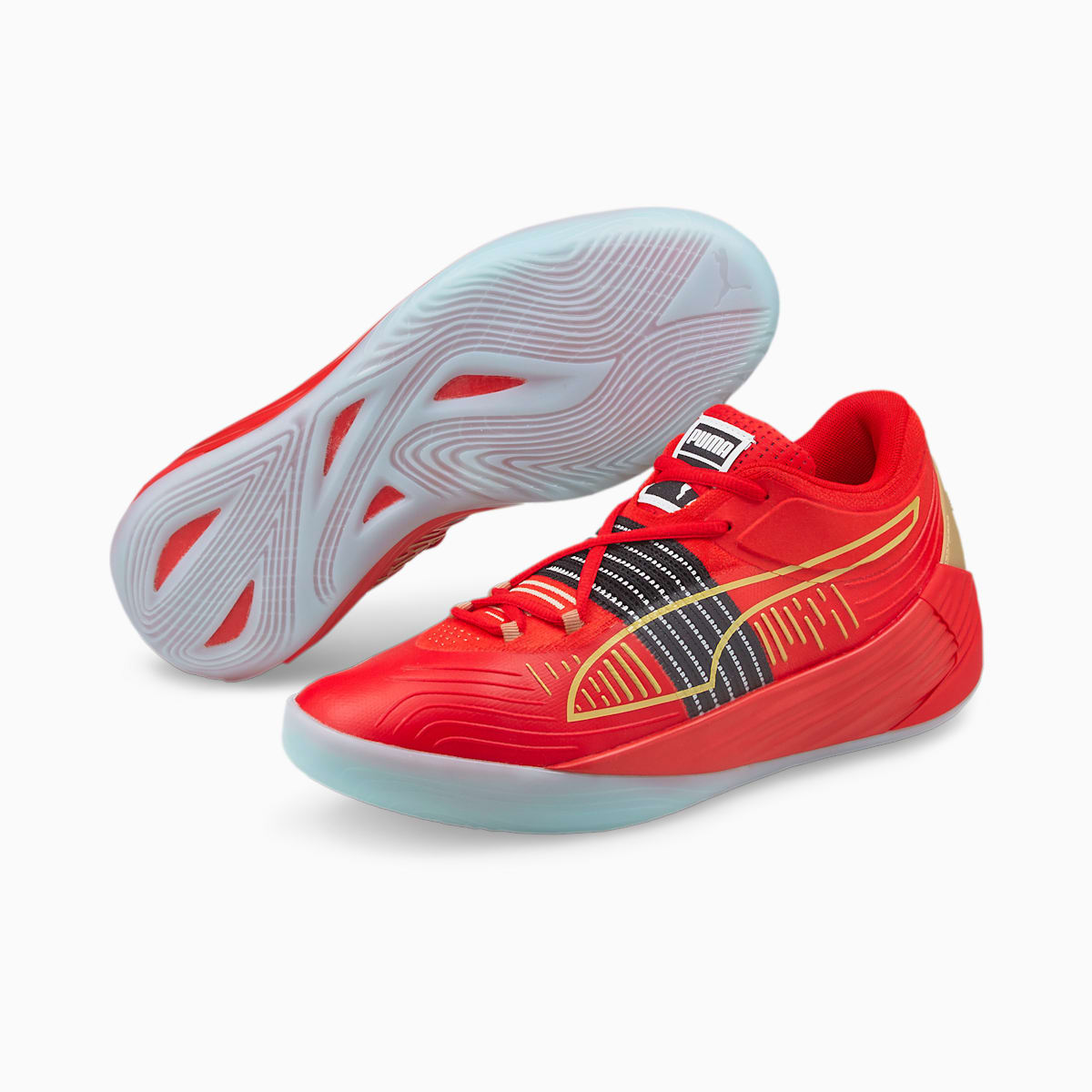 Dámské Basketbalové Boty Puma Fusion Nitro Červené/Zlaté | PU9528-F85