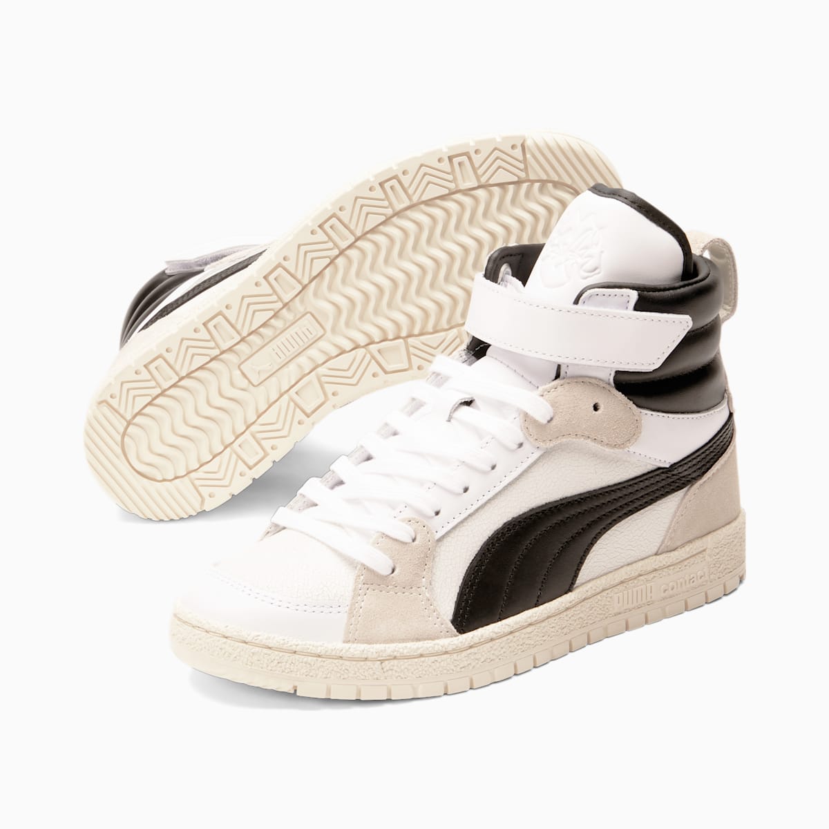 Dámské Basketbalové Boty Puma High Court Regal Ralph Sampson Mid Bílé/Černé | PU9087-Q62