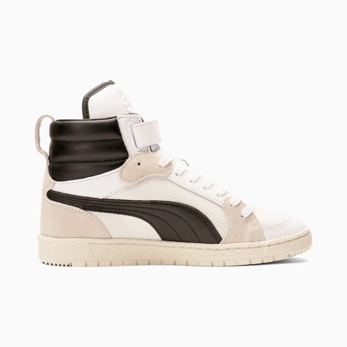 Dámské Basketbalové Boty Puma High Court Regal Ralph Sampson Mid Bílé/Černé | PU9087-Q62