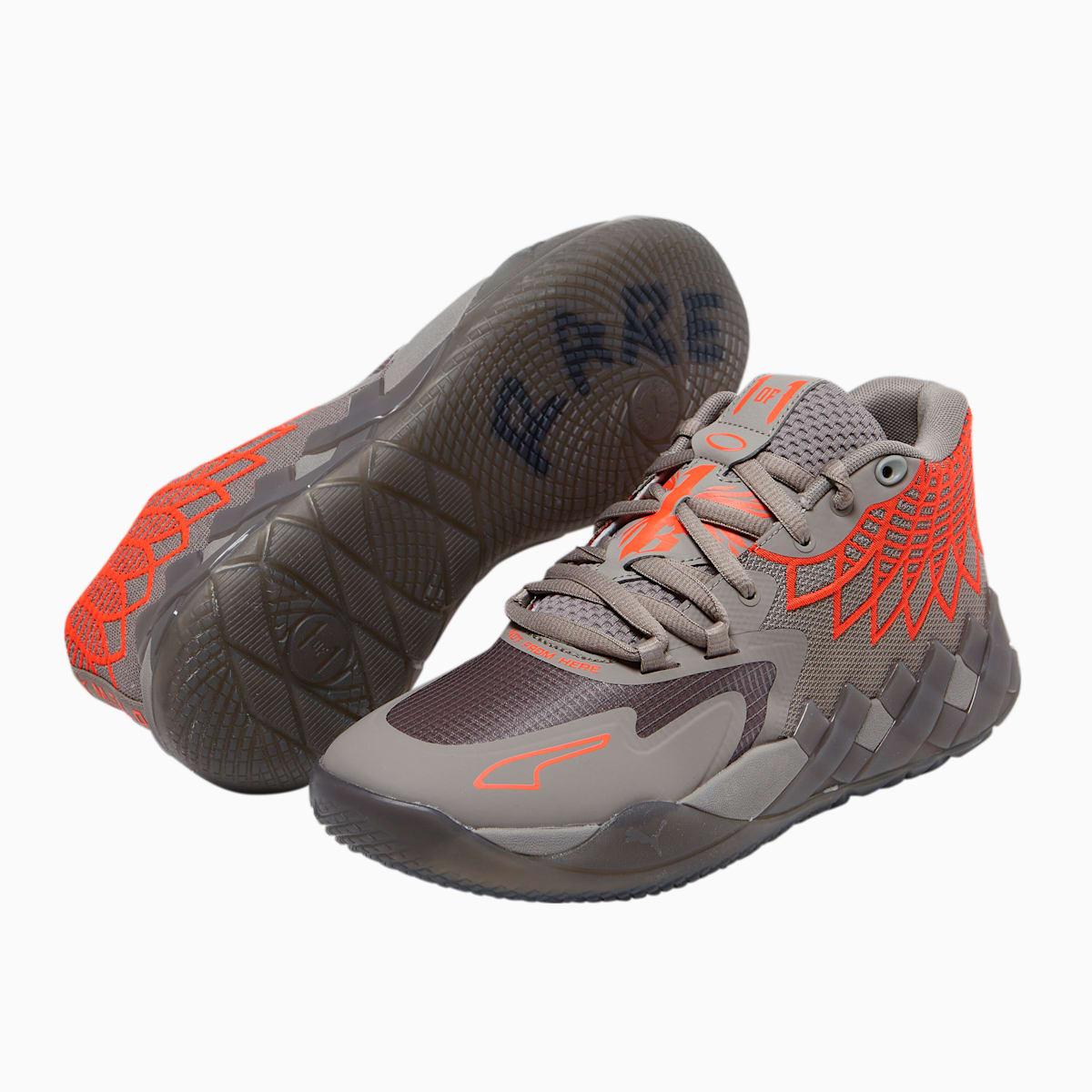 Dámské Basketbalové Boty Puma MB.01 Šedé/Oranžové | PU8249-Q24