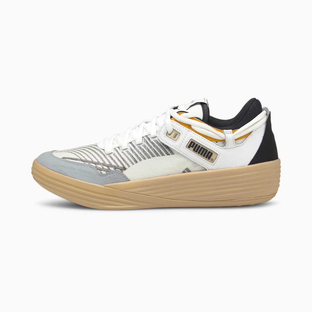 Dámské Basketbalové Boty Puma PUMA x KUZMA Clyde All-Pro Bílé/Černé | PU6957-L62