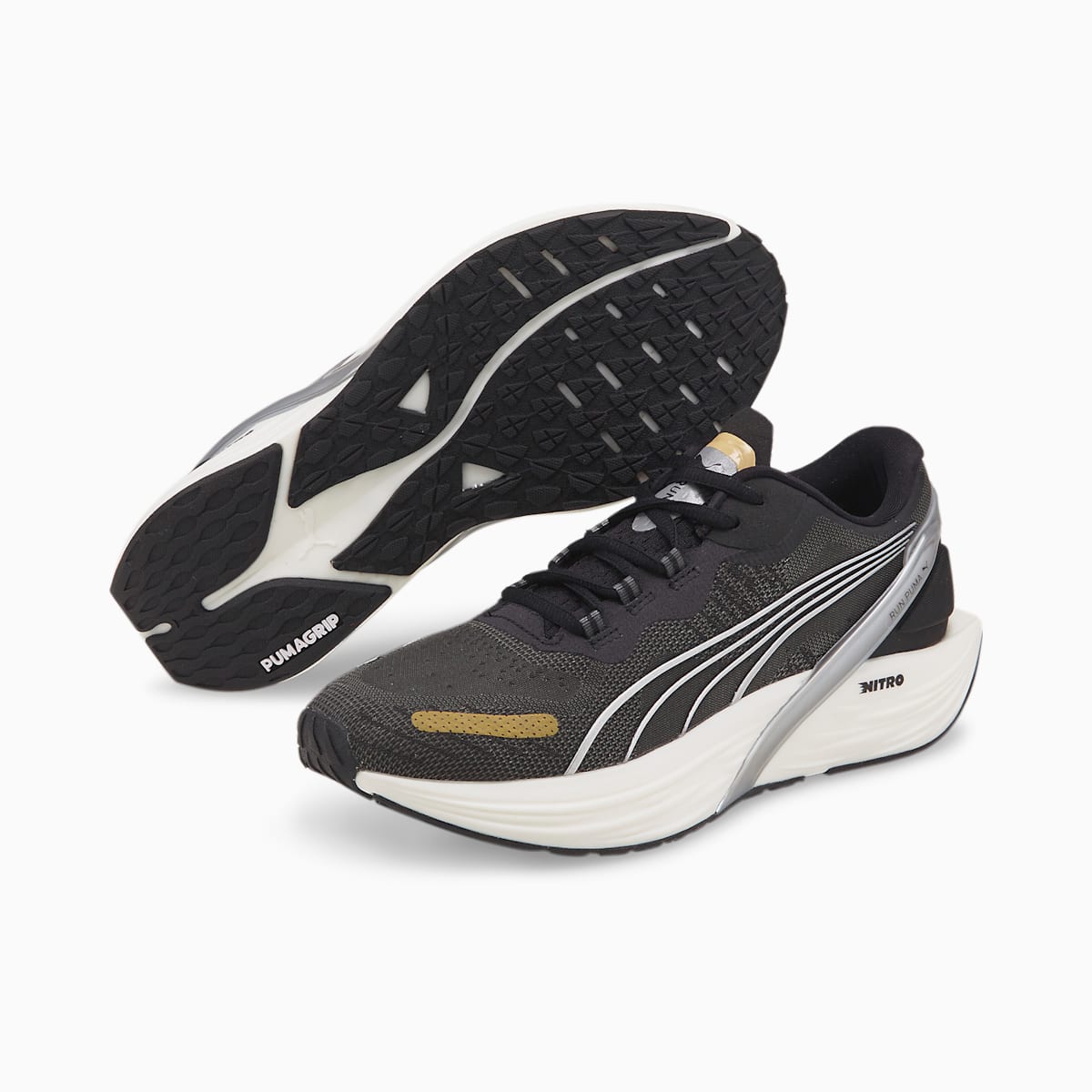 Dámské Běžecké Boty Puma Run XX Nitro WNS Černé/Metal Stříbrné/Zlaté | PU4679-V49