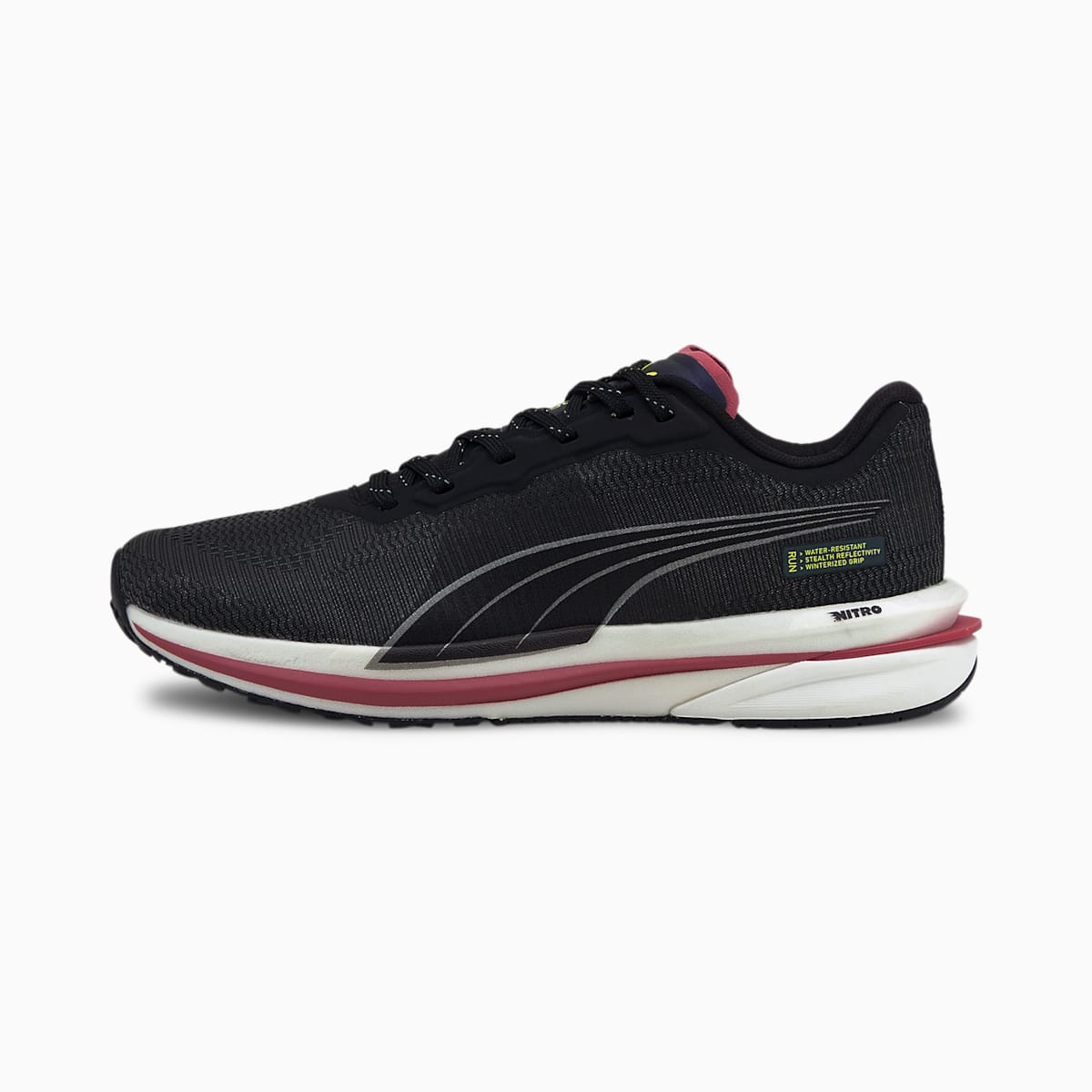 Dámské Běžecké Boty Puma Velocity Nitro WTR Černé/Stříbrné/Žluté | PU2167-G68