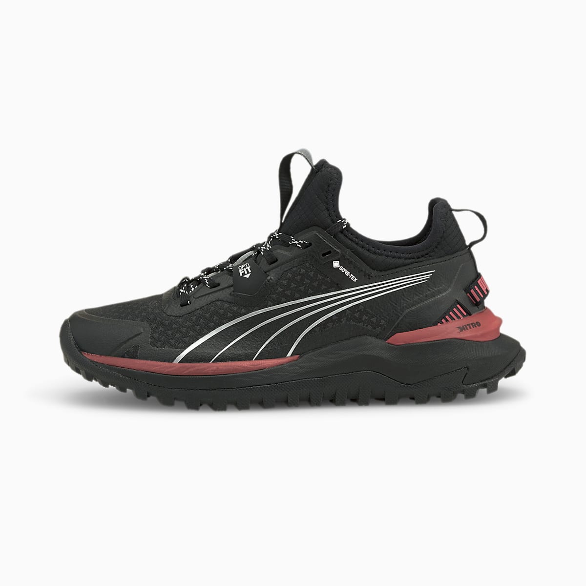 Dámské Běžecké Boty Puma Voyage Nitro Gore-Tex Černé/Metal Stříbrné | PU2057-F73