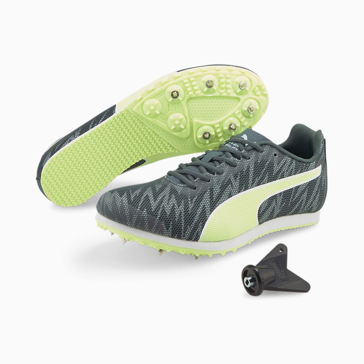 Dámské Běžecké Boty Puma evoSPEED Star 7 Track and Field Youth Spikes Tmavě Zelene | PU0356-V94