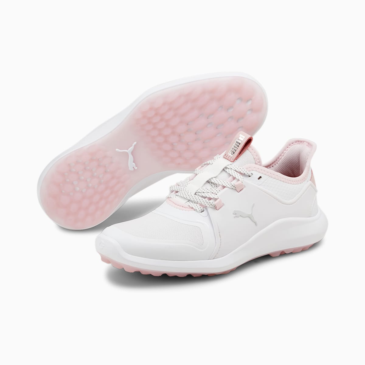 Dámské Golfové Boty Puma IGNITE FASTEN8 Bílé/Stříbrné/Růžové | PU0541-A31