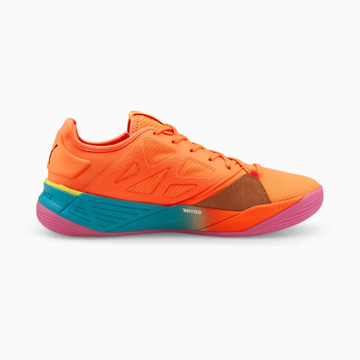 Dámské Házenkářské Boty Puma Accelerate Turbo Nitro Oranžové/Černé/Žluté/Blankyt | PU6574-Y79