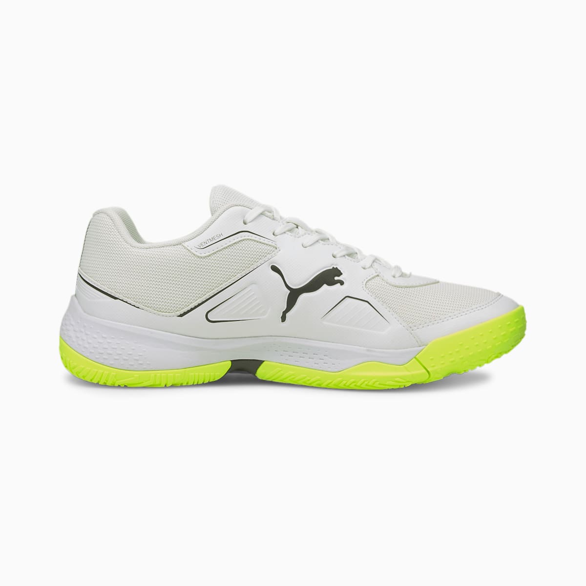 Dámské Házenkářské Boty Puma Solarflash Indoor Bílé/Černé/Žluté | PU2493-Q42