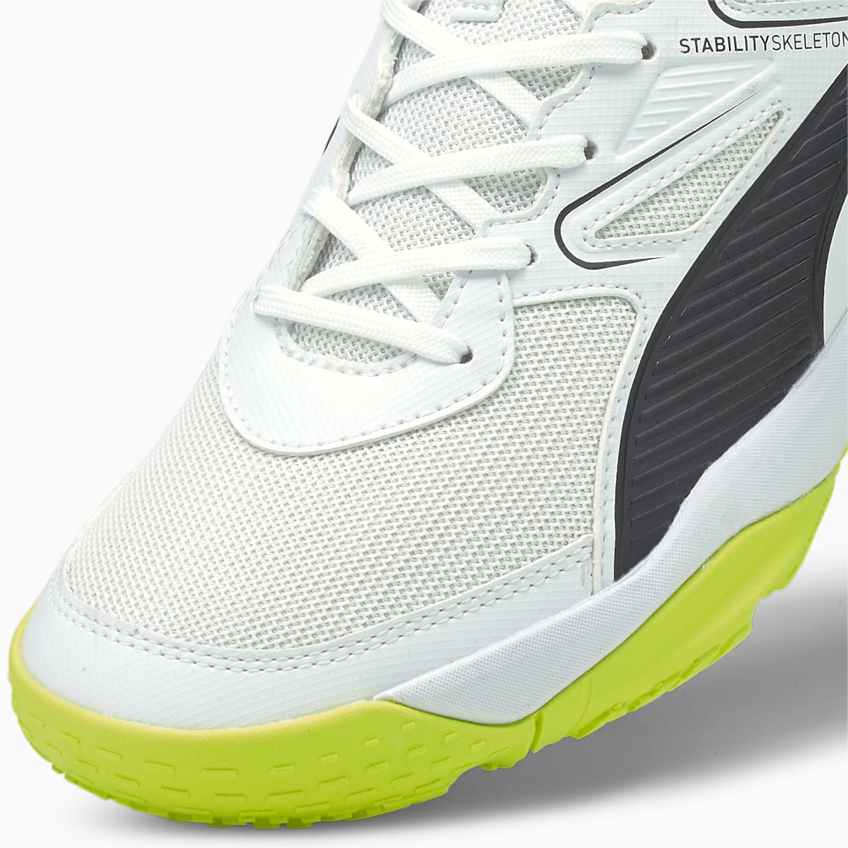 Dámské Házenkářské Boty Puma Solarflash Indoor Bílé/Černé/Žluté | PU2493-Q42