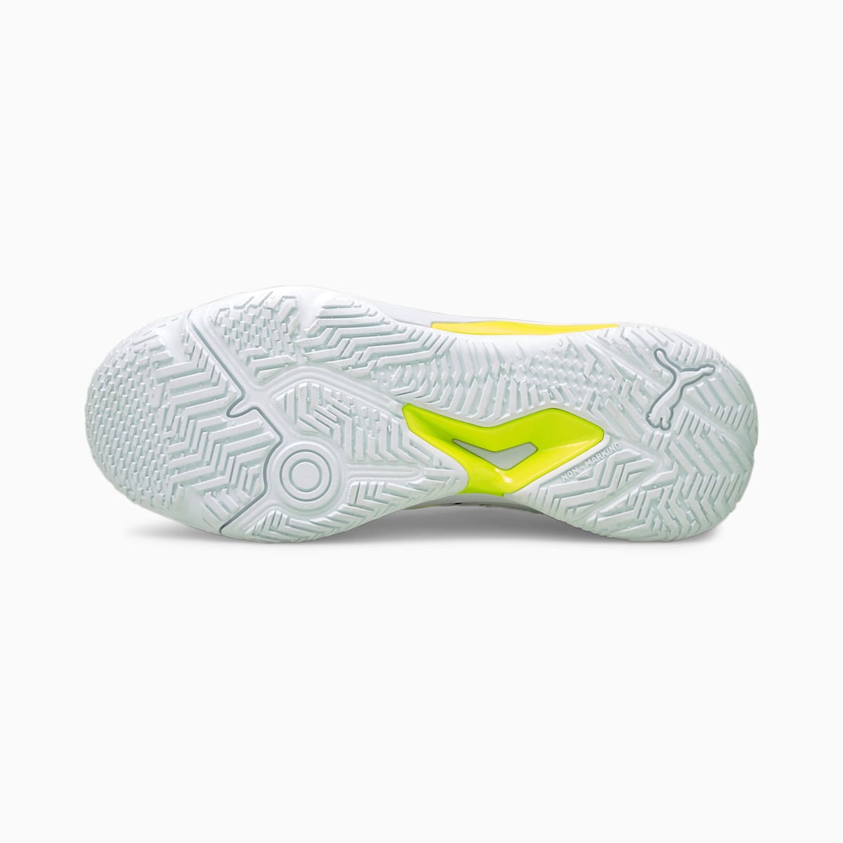 Dámské Házenkářské Boty Puma Solarstrike Indoor Bílé/Černé/Žluté | PU0546-K43