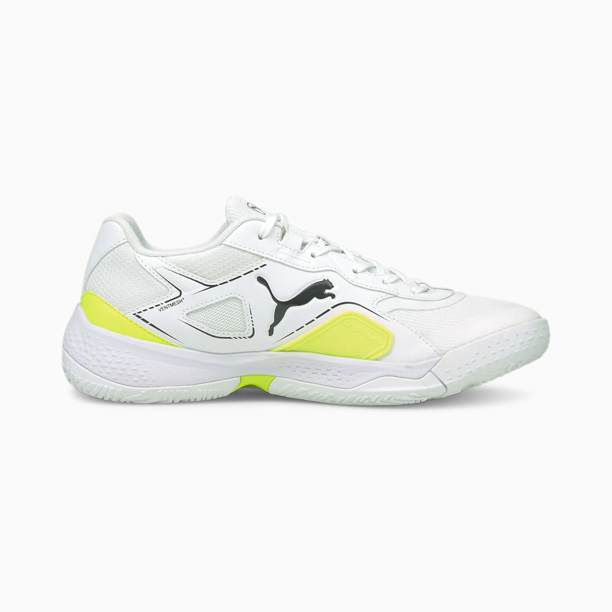 Dámské Házenkářské Boty Puma Solarstrike Indoor Bílé/Černé/Žluté | PU0546-K43