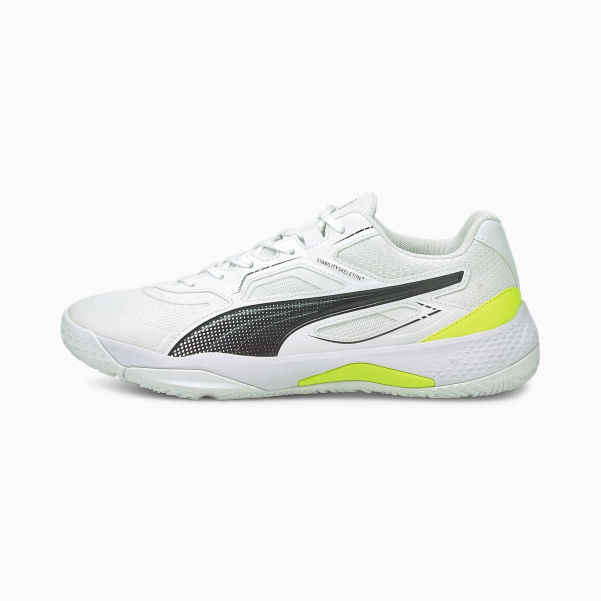 Dámské Házenkářské Boty Puma Solarstrike Indoor Bílé/Černé/Žluté | PU0546-K43