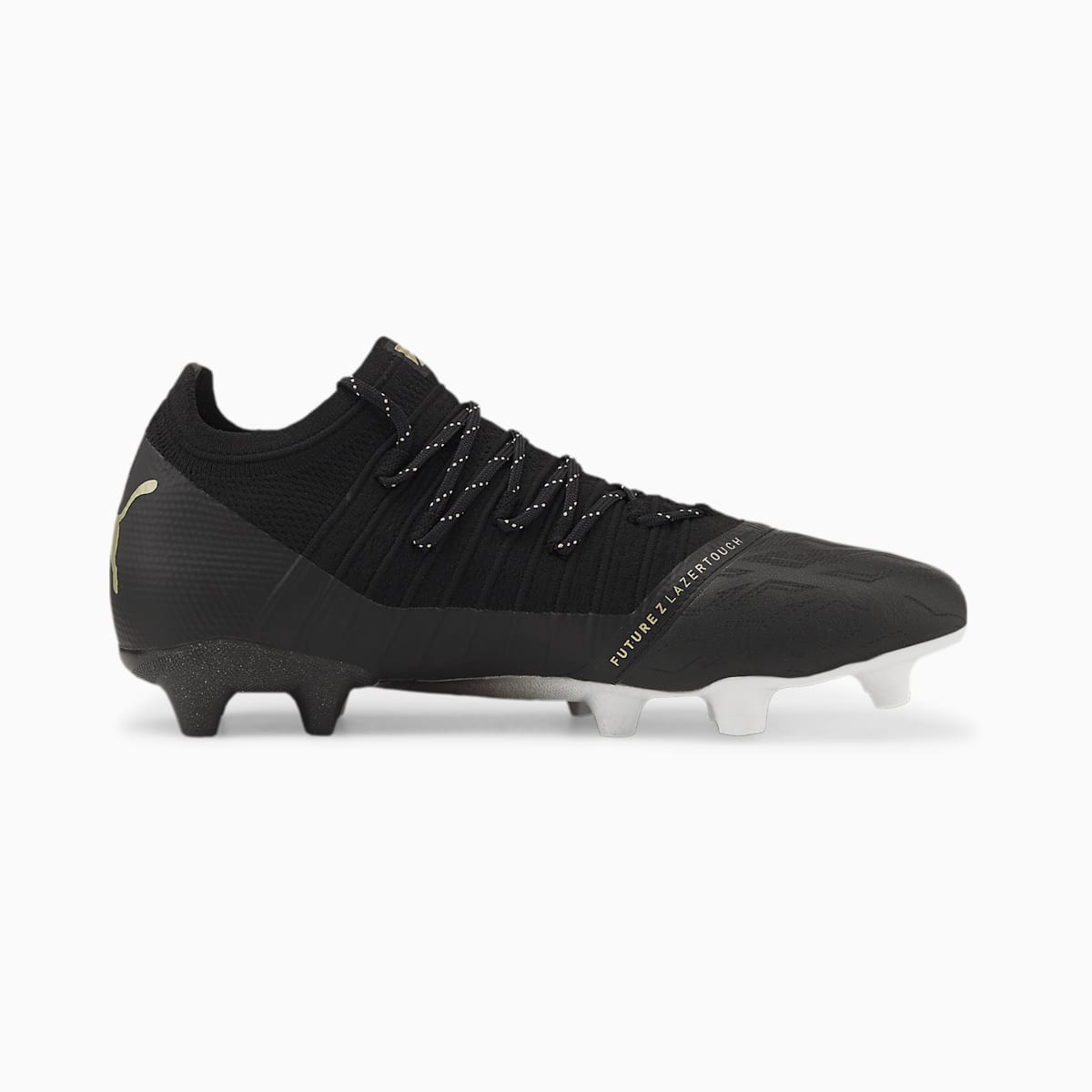 Dámské Kopačky Puma FUTURE 1.3 Lazertouch FG/AG Černé/Metal Zlaté/Bílé | PU5378-X48