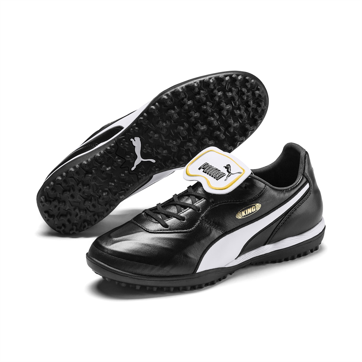 Dámské Kopačky Puma KING Top TT Černé/Bílé | PU3708-E95