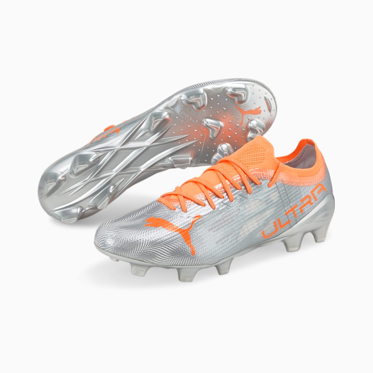 Dámské Kopačky Puma ULTRA 1.4 FG/AG Stříbrné | PU5786-Q95