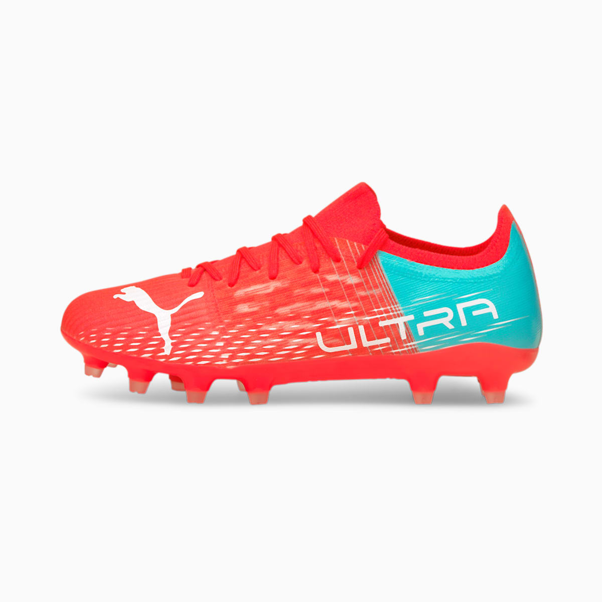 Dámské Kopačky Puma ULTRA 3.3. FG Oranžové/Bílé/Světle Tyrkysové | PU4560-F72