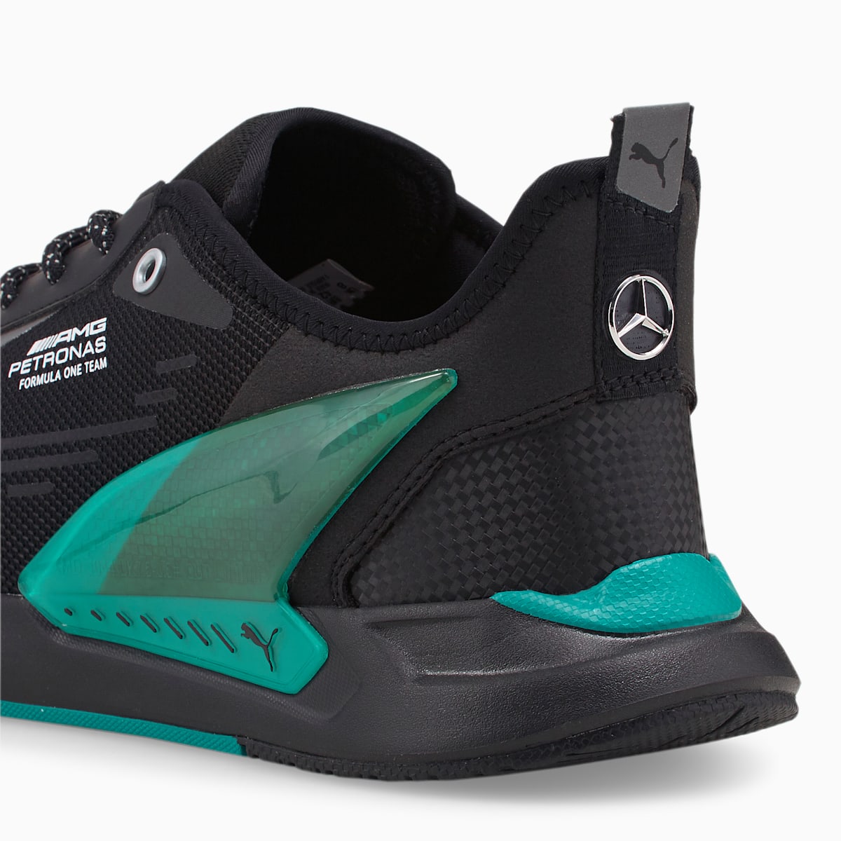 Dámské Moto Boty Puma Mercedes F1 ZenonSpeed Černé/Zelene | PU9215-L67