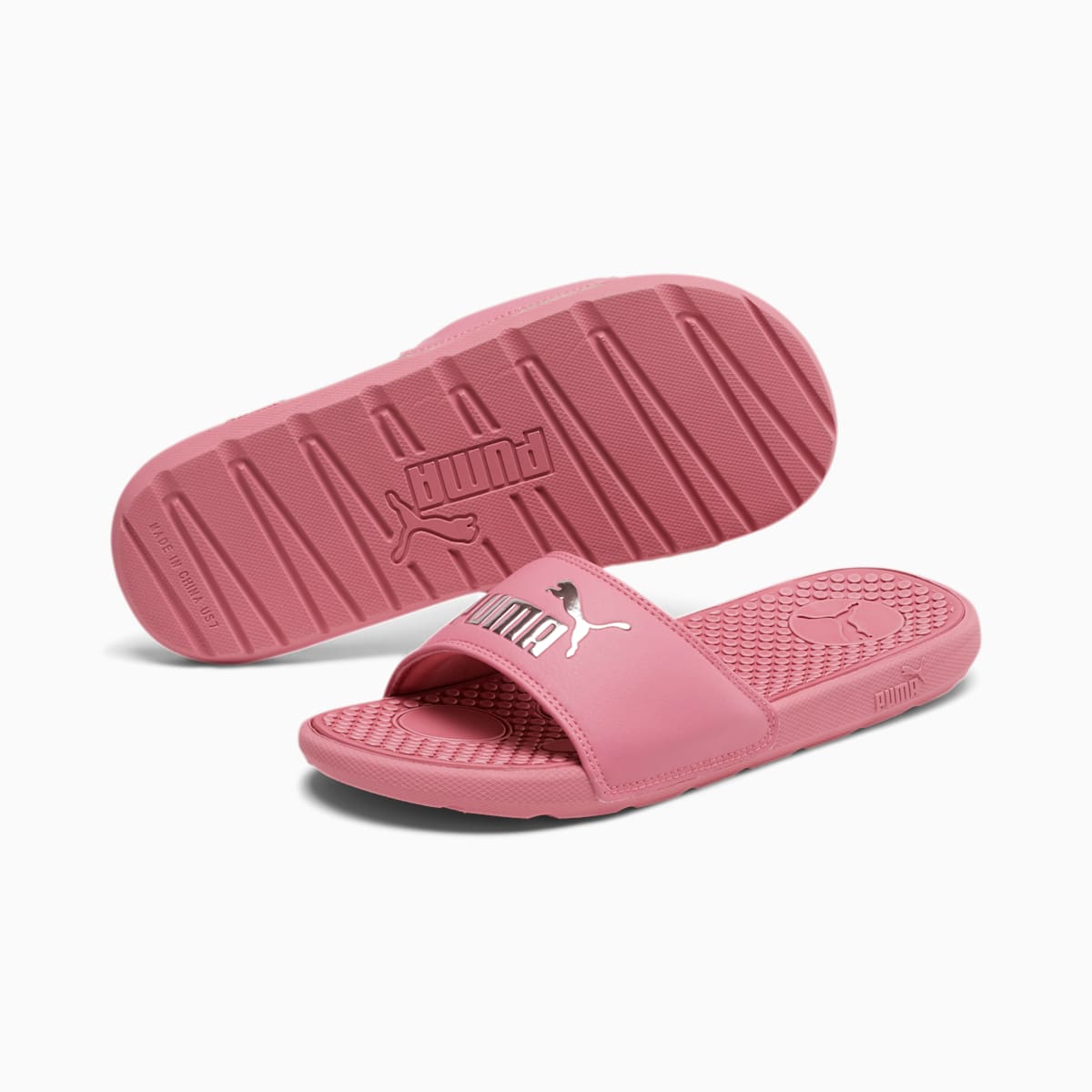 Dámské Pantofle Puma Cool Cat Slides Růžové/Stříbrné | PU4362-Q42