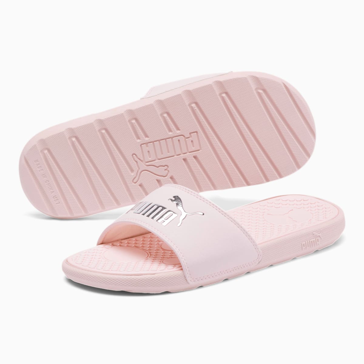 Dámské Pantofle Puma Cool Cat Slides Růžové/Stříbrné | PU7815-Z21