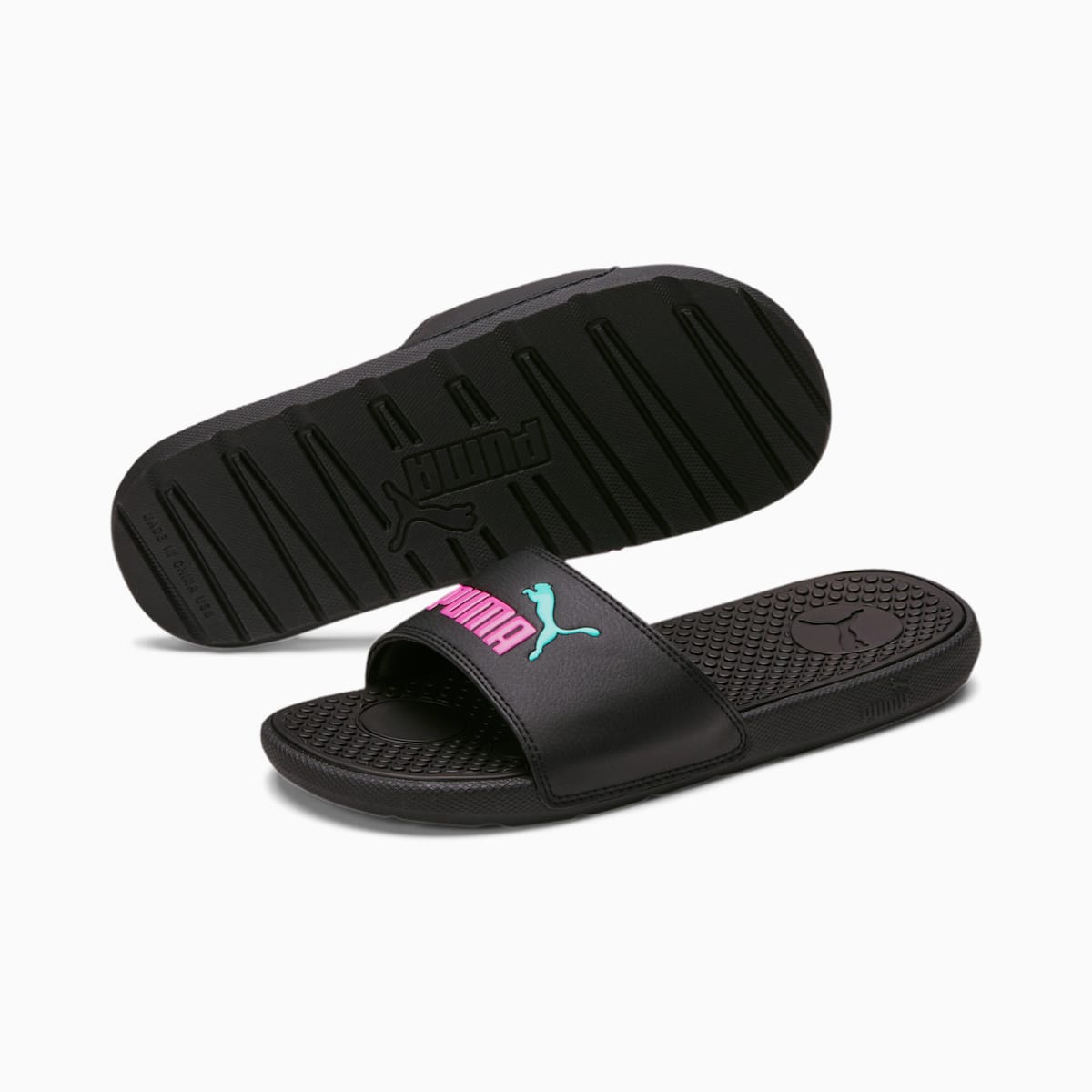 Dámské Pantofle Puma Cool Cat Slides Černé/Růžové | PU7160-W52