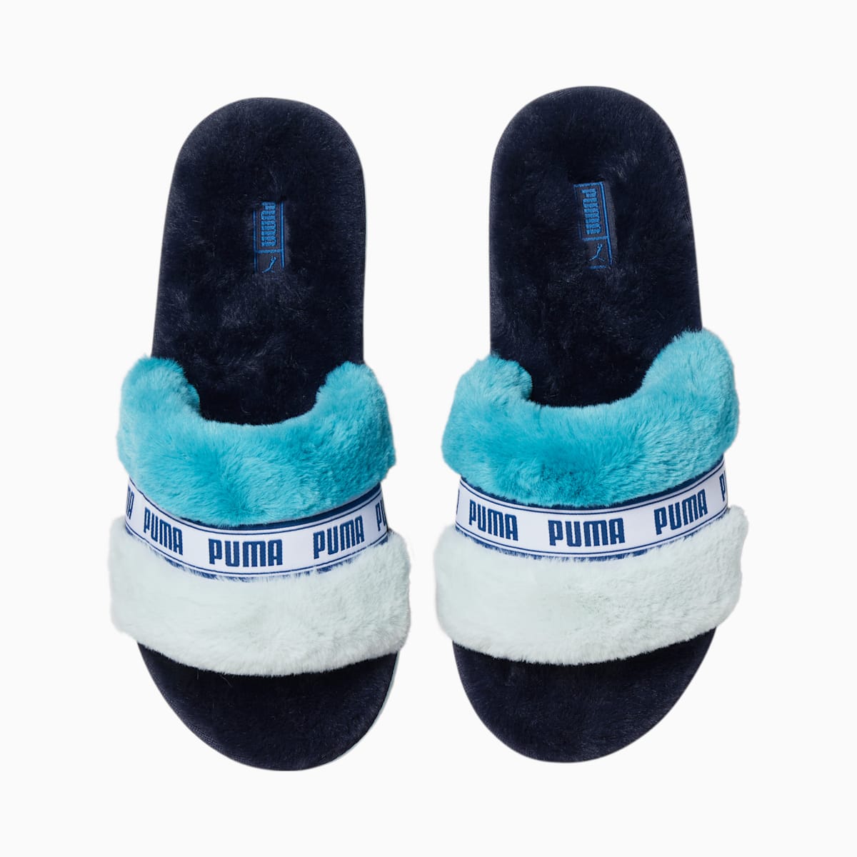 Dámské Pantofle Puma Fluff Jazzy Blankyt | PU7019-G28