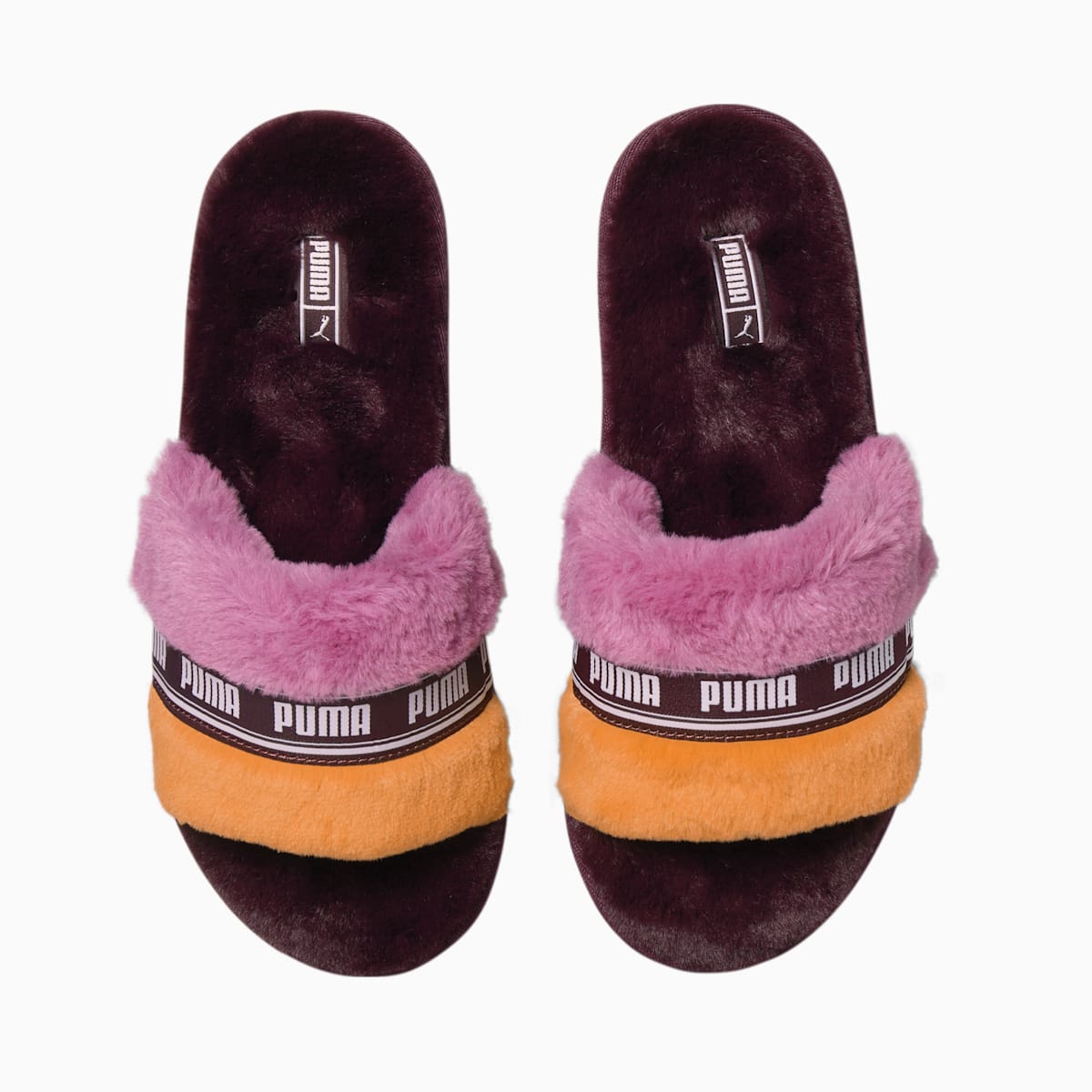 Dámské Pantofle Puma Fluff Jazzy Fialové/Levandule/Tmavě Meruňka/Fuchsie | PU9417-F50