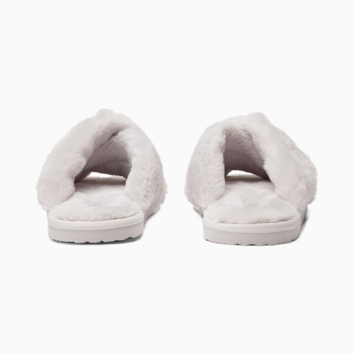 Dámské Pantofle Puma Fluff X Páskové Slide Bílé | PU1348-K74