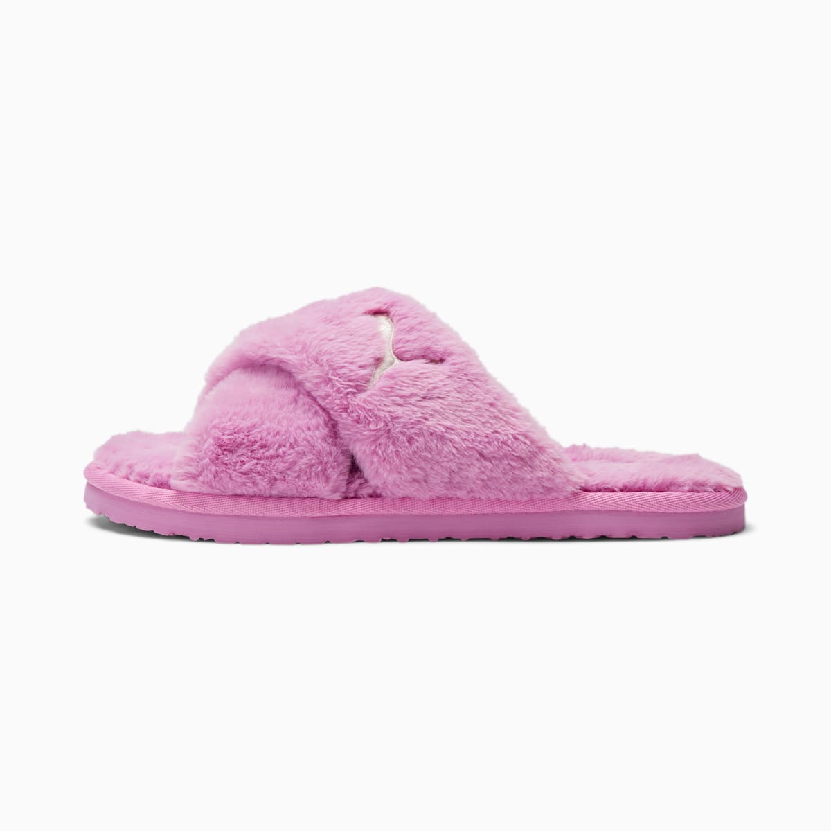 Dámské Pantofle Puma Fluff X Páskové Slide Bílé | PU5648-L38