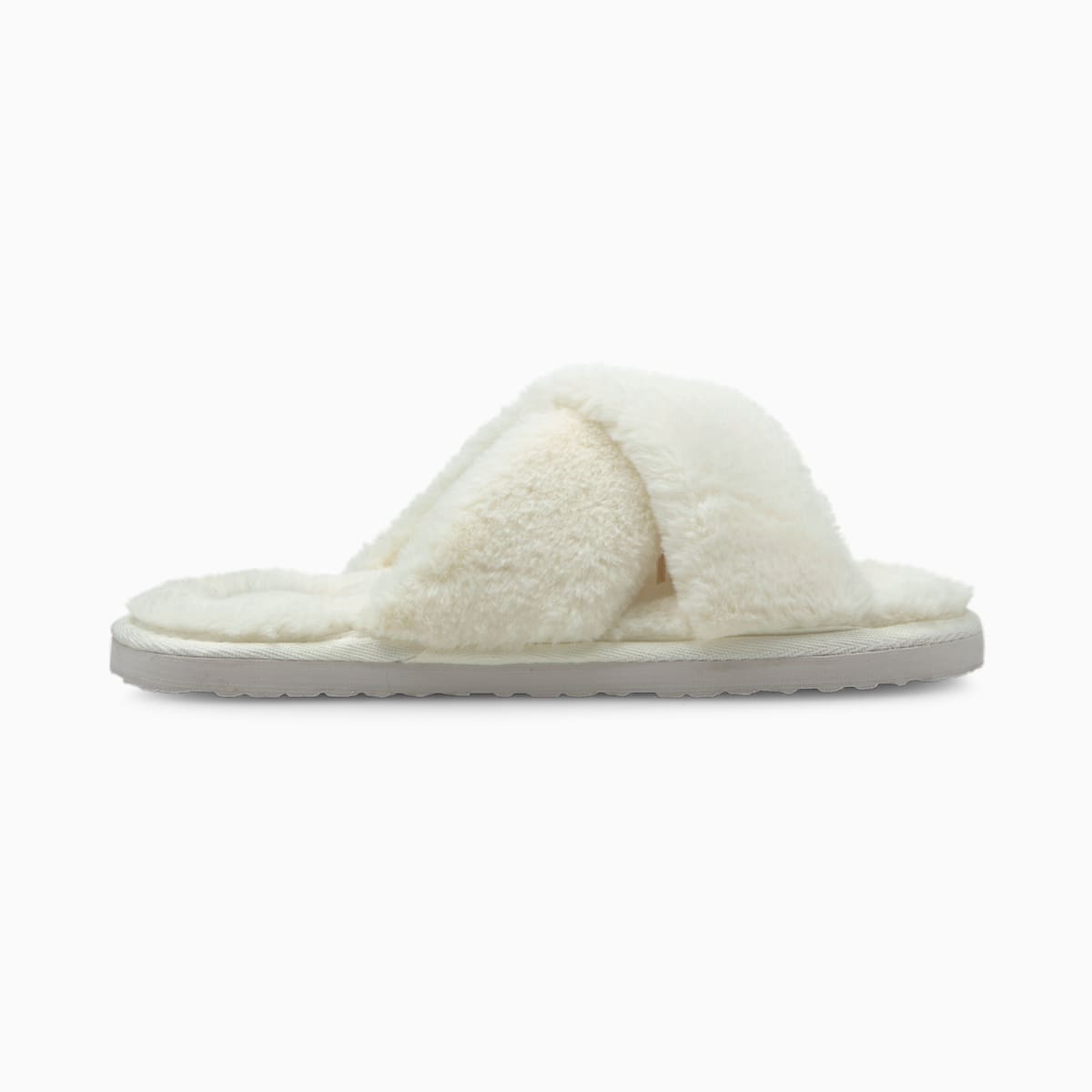 Dámské Pantofle Puma Fluff X Páskové Slide Bílé/Černé | PU9463-G24