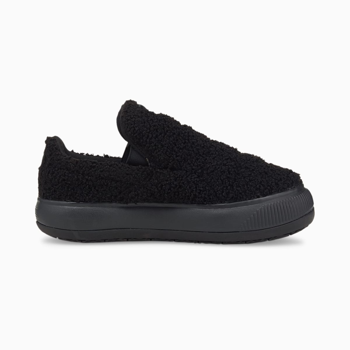 Dámské Pantofle Puma Suede Mayu Slip-On Teddy Černé | PU3547-N79