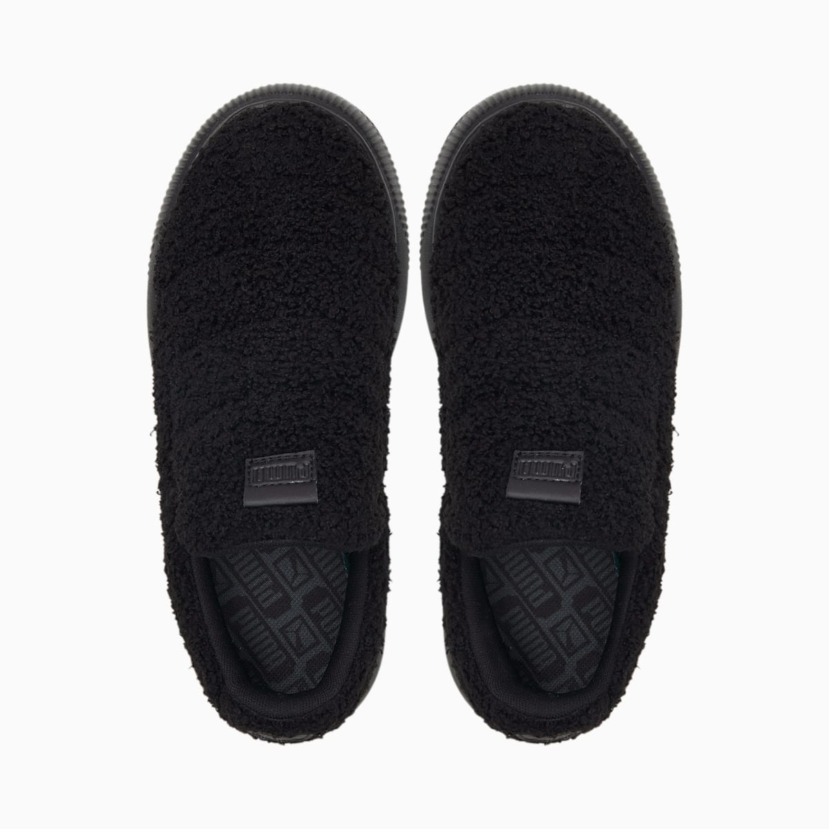 Dámské Pantofle Puma Suede Mayu Slip-On Teddy Černé | PU3547-N79