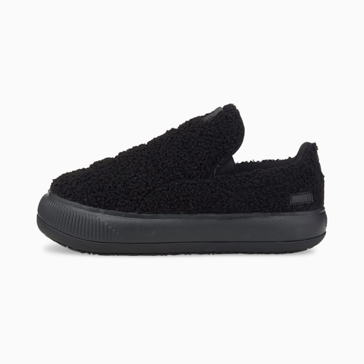 Dámské Pantofle Puma Suede Mayu Slip-On Teddy Černé | PU3547-N79