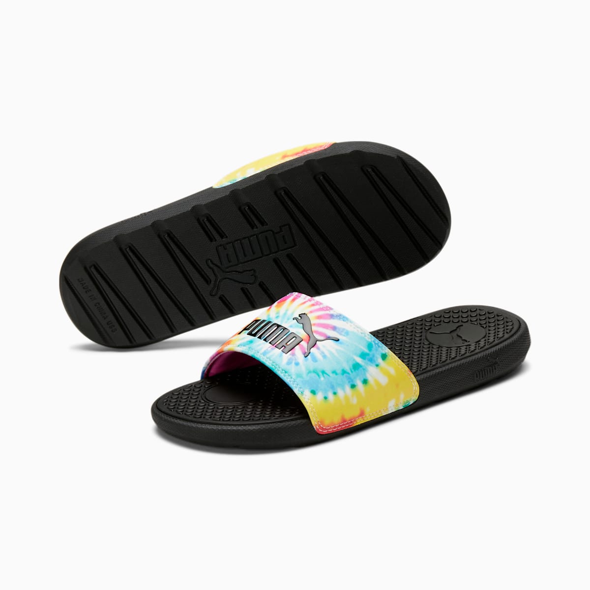 Dámské Slides Puma Cool Cat Tie Dye Viacfarebný/Černé | PU4513-H65