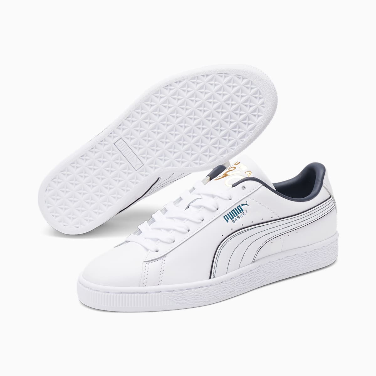 Dámské Tenisky Puma Basket Classic XXI Flagship Bílé/Blankyt Koralove | PU1286-F80